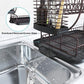 Dish Drying Rack with Drainboard for Kitchen Counter, Bronze 2 Tier Dish Rack with Utensil Holder, Multifunction Dishes Drainer with Drainage, Double Tier Plate Drying Rack with Tray