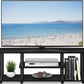 Turn-N-Tube No Tools 3D 3-Tier Entertainment TV Stand up to 50 Inch TV, Square Tubes, Americano/Black