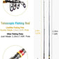 Fishing Rod and Reel Combo, Carbon Fiber Telescopic Fishing Pole with Spinning Reel, Fishing Line, Fishing Lures, Carrier Bag Travel Fishing Rods Kit Freshwater Saltwater Fishing Poles