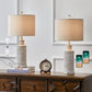 3-Way Dimmable Touch Control Table Lamp Set of 2 with Dual USB Charging Ports for Bedroom Living Room Vintage Rustic Farmhouse Traditional Nightstand Bedside Lamps(Bulbs Included)