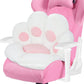 Comfy Chair Cushion Plush Cat Paw Cushion Lazy Sofa Seat Cushion Cozy Floor Cushion Seat Pillow Gift for Girl (70*60Cm, White)