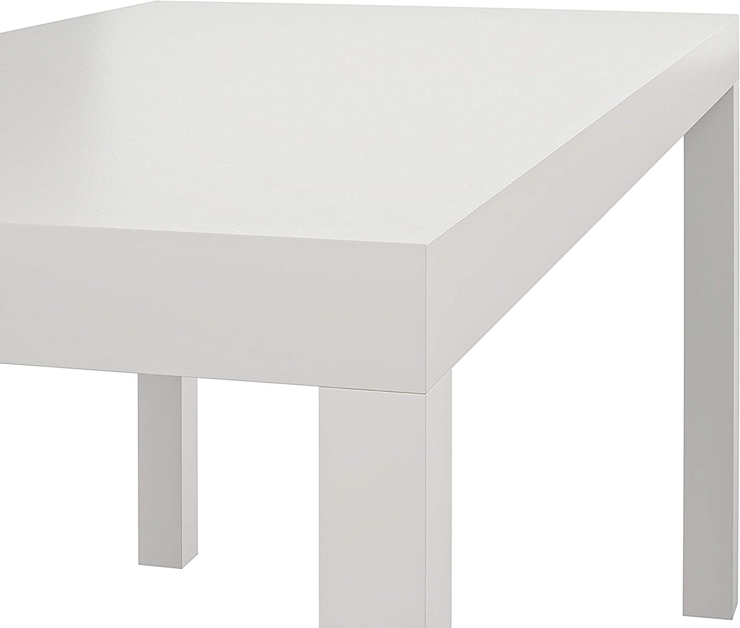 Ameriwood Home Parsons Modern Coffee Table, White