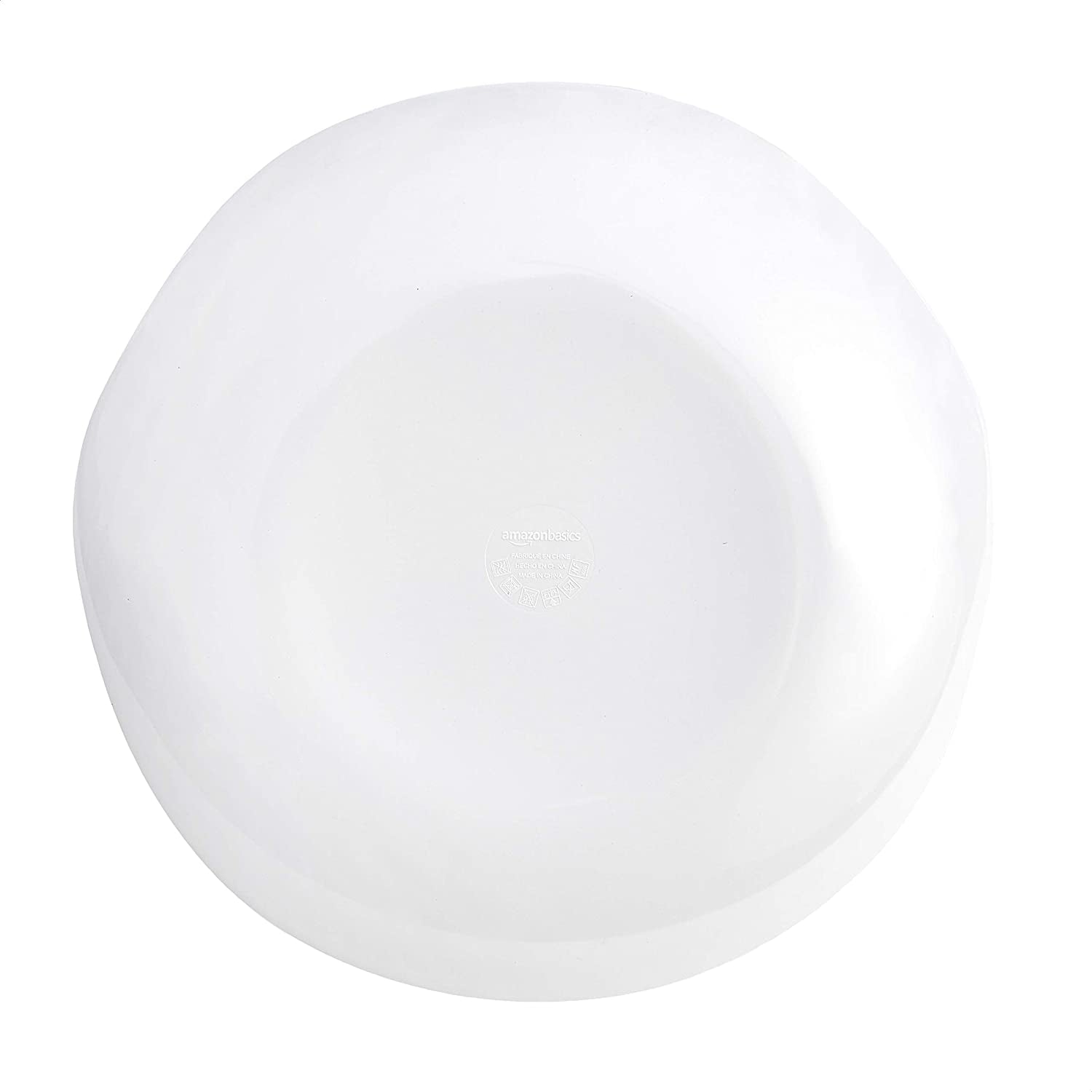 Melamine Dinnerware Set, Service for 4, White Marble - Set of 12