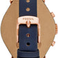 Women'S Original Boyfriend Stainless Steel and Leather Quartz Chronograph Watch