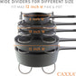 Heavy Duty Pan Rack, Pot Lid Rack, Kitchen Cabinet Pantry Cookware Organizer Rack Holder | 5 Adjustable Dividers, Chrome
