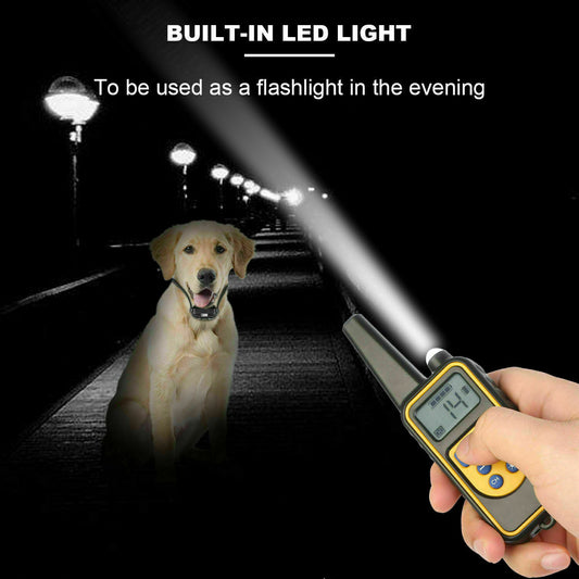 2625 FT Remote 2 Dogs Shock Training Collar Rechargeable Waterproof Pet Trainer