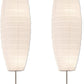 Diploma Paper Floor Lamp Set of 2 by LIGHTACCENTS - Paper Lamps - Rice Paper Floor Lamps - Paper Floor Lamps for Living Room Fits in Modern Room Decor 50 Inches Tall (Set of 2)