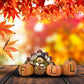 Thanksgiving Decorations Fall Turkey Pumpkin Table Topper Figurine Centerpiece Harvest Autumn Resin Tabletop for Outdoor Indoor Fireplace Mantle Desk Shelf Kitchen Living Room Home Party Decor