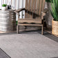 Gris Border Indoor/Outdoor Area Rug, 10' X 13', Grey
