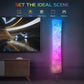 Floor Lamp, RGB Color Changing Led Lamp, Smart Lamp Alexa APP Control, Modern Floor Lamp with DIY Mode, Music Sync and White Fabric Shade, Standing Lamp for Living Room Bedroom Game Room