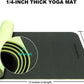Yoga Mat, Non-Slip Eco Friendly Exercise Yoga Mat for Men and Women, 1/4-Inch Thick High Density Pro Mat with Carrying Strap for Yoga Pilates and Fitness Exercise