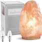 100% Authentic Natural Himalayan Salt Lamp; Large Hand Carved Natural Chunk Pink Crystal Rock Salt from Himalayan Mountains; Dimmer Cord; 12 Lbs