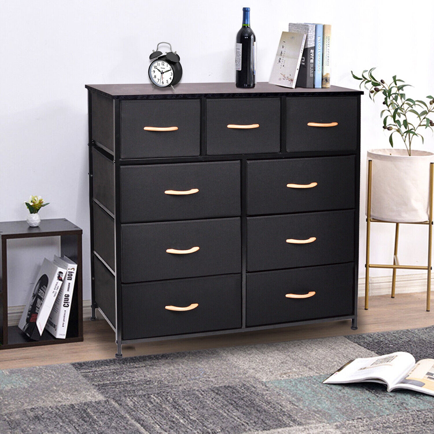 Dresser 9 Drawer Bedroom Furniture Storage Chest Organizer Closet Cabinet Home