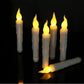 6Pcs 6.7'' Flickering Battery Operated Candlesticks Window LED Flameless Candles