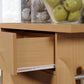 Import Kitchen Island with Spice Rack and Towel Rack, Beech