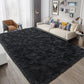 Modern Fluffy Area Rug 5X8 Feet Black Rug Plush Rugs for Living Room Bedroom Shag Rugs Dorm Decor for College Kid Rug Fuzzy Carpet for Boys Girls Home Decor Large Throw Rug Non-Slip