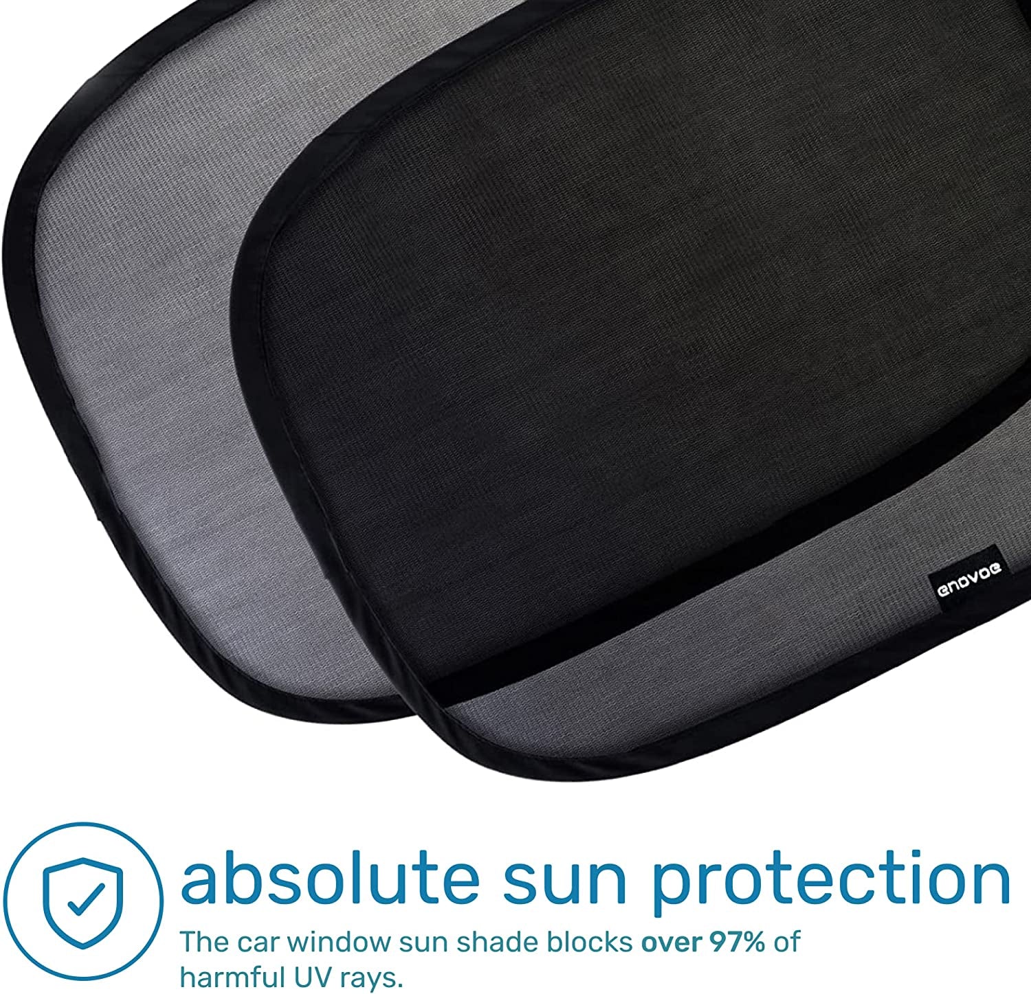 Car Window Shades for Baby - (4 Pack) - 21"X14" Cling Window Shades for Car Baby - Car Sun Shade, Glare and UV Rays Protection for Your Child - Baby Window Car Shade for Side Window