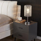 Surpars House Elegant Crystal Silver Table Lamp