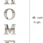 Home Wall Decor Letter Signs Acrylic Mirror Wall Stickers Wall Decorations for Living Room Bedroom Home Decor Wall Decals (Silver, 47.2 X 15.7)