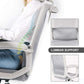 Office Chair, High Back Desk Chair Ergonomic Mesh Computer Chair with Headrest and PU Arms, Gray
