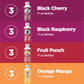 Sparkling Ice Green Variety Pack, Zero Sugar Sparkling Water, with Vitamins and Antioxidants, 17 Fl Oz, 12 Count (Black Raspberry, Orange Mango, Black Cherry, Fruit Punch)