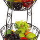 Simplehouseware 2-Tier Countertop Fruit Basket Bowl Storage, Bronze