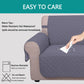 Large Sofa Cover Reversible Couch Cover for Dogs with Elastic Straps Water Resistant Furniture Protector for Pets Couch Cover for 4 Cushion Couch (Oversized Sofa,Dark Grey/Light Grey)
