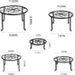 5 Pack Metal Plant Stands,Heavy Duty Potted Holder for Flower Pot,Indoor Outdoor Metal Rustproof Iron Garden Container round Supports Rack for Planter…