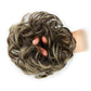 1PCS Messy Hair Bun Hair Scrunchies Extension Curly Wavy Messy Synthetic Chignon for Women Updo Hairpiece