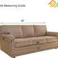 Stretch Sofa Slipcover 1-Piece Sofa Cover Furniture Protector Couch Soft with Elastic Bottom for Kids, Polyester Spandex Jacquard Fabric Small Checks (Sofa, Dark Gray)
