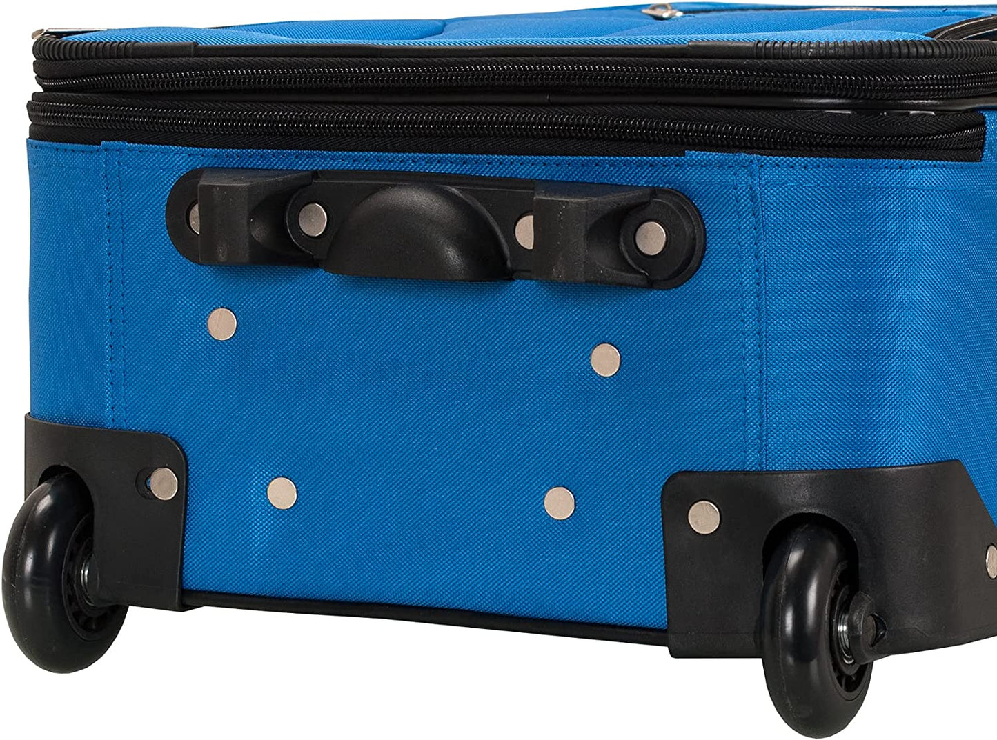 Rockland Fashion Softside Upright Luggage Set, Blue, 2-Piece (14/19)