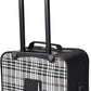 Fashion Softside Upright Luggage Set, Black Plaid, 2-Piece (14/19)