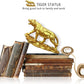 Chinese Feng Shui Resin Tiger Statue Sculpture Home Office Decoration Tabletop Decor Ornaments for Wealth and Success Good Lucky Gifts