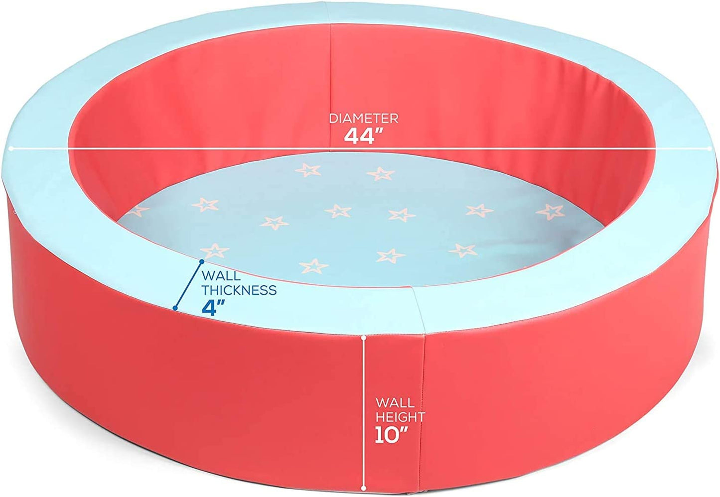 Ball Pit/Professional Quality/For Toddlers and Baby (Red and Blue)