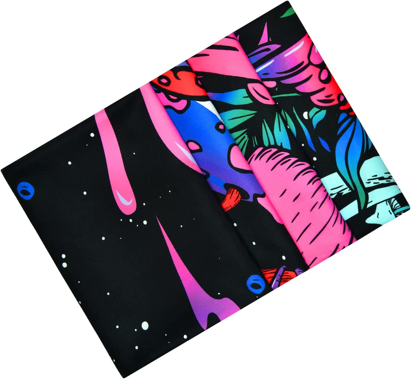 Mushroom Tapestry Moon and Stars Tapestries Plants Tapestry Starry Night Sky Tapestry Monster Tapestry Wall Hanging for Room (51.2 × 59.1 Inches)
