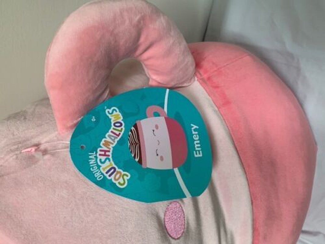 NEW RARE Emery Squishmallow Latte Kellytoy 16” Plush Doll Pink Cup with Tag