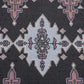 Persian Tribal Throw Rugs with Non-Slip Pad, Aztec Ethnic African Oriental Small Cotton Area Rug 2X3, Distressed Kilim Rug Floor Carpet for Kitchen Bathroom Washable (Charcoal Grey, 2X3)