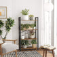 Bookshelf, 4-Tier Shelving Unit, Bookcase, Book Shelf, 11.8 X 25.9 X 47.2 Inches, Rustic Brown + Black