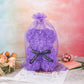 Artificial Flowers Bear for Anyone Love,Flower Gift for Her,Artificial Flowers Forever Bear,Romantic Gift for Her,Valentines,Mother,Anniversary, Birthday ,Wedding,Unique Clear Gift Box