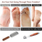 Colossal Foot Rasp & Wood Handle Callus Shaver (10 Replacement & 1 Foot File Heads), Pedicure Foot File Kit, Heel Scraper for Feet, Foot File Callus Remover