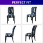 Chair Covers for Dining Room with Printed Patterns, Easy Slip-On Stretchy Dining Room Chair Covers Set of 6, Washable Dining Chair Covers, Great Decor for Home Party Banquet (6Pcs)