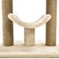 Top Platform Cat Tree with Scratching Post - 18 X 14 X 22 Inches, Beige