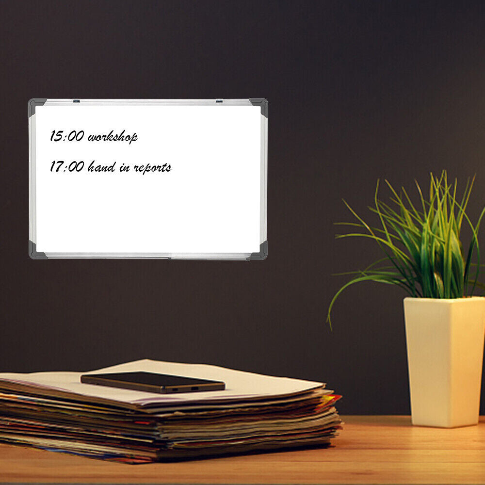 36"X24" Magnetic Writing Whiteboard Dry Erase Board W/Eraser Office Single Side
