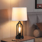 Farmhouse Table Lamps for Living Room Set of 2, Bedside Lamps with Dual USB Ports, 3-Way Brightness Retro Charging Lamp for Bedroom,  Industrial Nightstand Lamp with Nightlight (Bulbs Included)