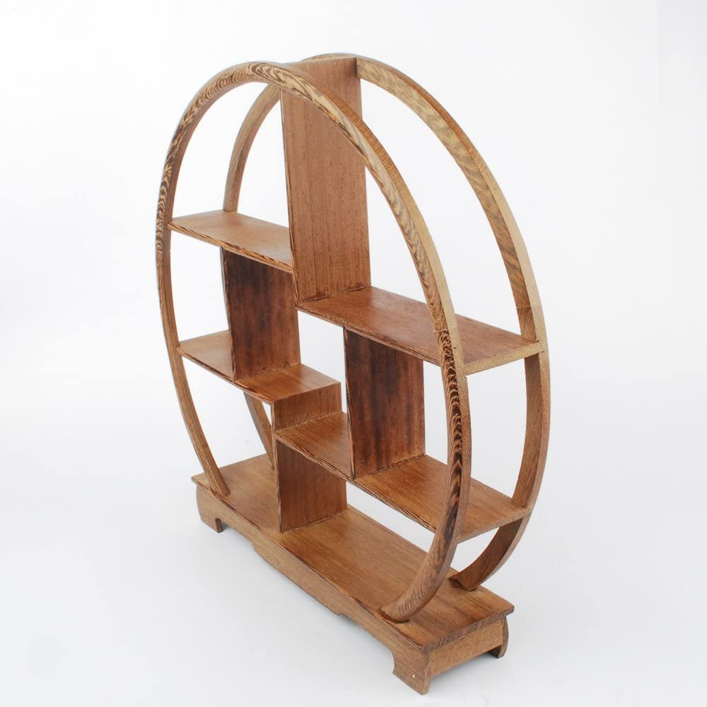 Chinese Wooden Rosewood Display Stand Decoration 11" Curio Cabinets Shelf (4)