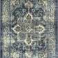 Ava Traditional Tapestry Kitchen Rugs Non Skid Accent Area Carpet [Made in USA], Persian Blue, 2'6" X 3'10"