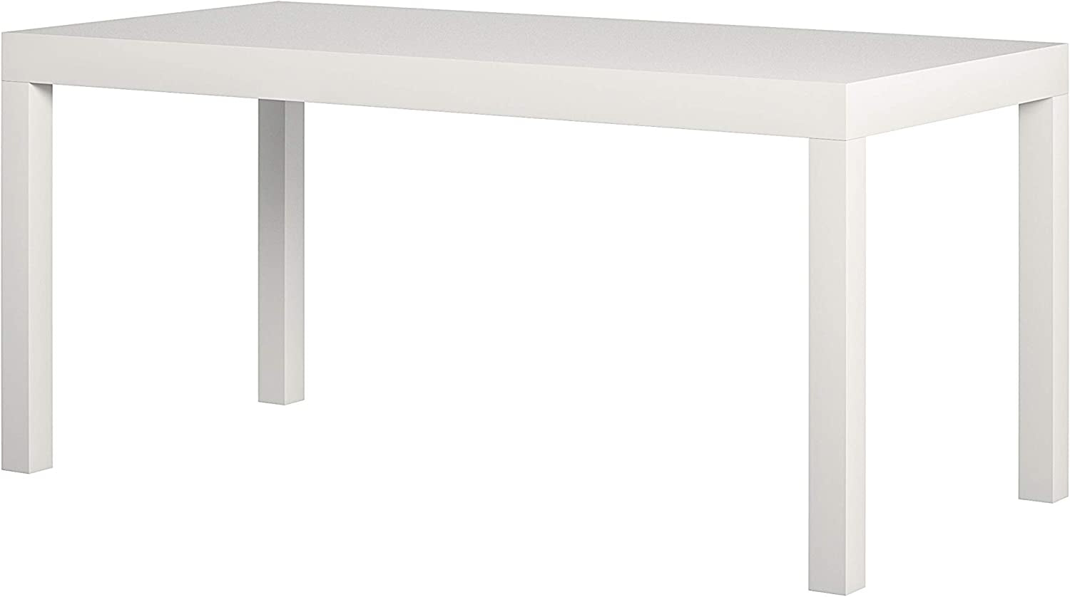 Ameriwood Home Parsons Modern Coffee Table, White