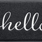 Door Mat (30"X17.5",Black), Durable Welcome Mat Low Profile Floor Mat Front Doormat Indoor Outdoor Door Rug Non Slip Rugs for Entryway, Patio, High Traffic Areas
