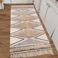 Boho Rugs for Bedroom, 2.3' X 5.3' Soft Woven Bathroom Runner Rug Washable Kitchen Rugs Bedroom Rug Fluffy Tufted Carpet Floor Mat Accent Mats for Hallway Laundry Room Entryway Farmhouse