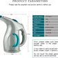 Steamer for Clothes, Handheld Garment Steamer, Travel Size Clothing Steam Iron, Dry Steam Upgraded Version Gray / Teal
